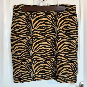 Brezi Vintage Zebra Print Women’s Skirt - size 12/13
